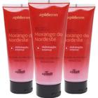 Kit 3 Loção Hidratante Corporal Morango Do Nordeste 190G