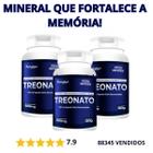 Kit 3 Magnésio Treonato 500 mg original O Segredo para sua Memória Funcionar Melhor!