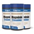 Kit 3 Magnésio Treonina com Blend de Magnésios e Treonina 500mg 60 Cápsulas Fitoprime