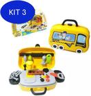 Kit 3 Maleta De Ferramentas Infantil 22 Peças