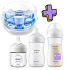 Kit 3 Mamadeiras 3.0 Pétala 125 260 330ML Mais Esterilizador