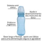 Kit 3 mamadeiras bico redondo silicone 250ml bebe anti colica