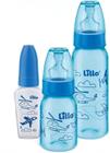 Kit 3 Mamadeiras Evolução Divertida 50/120/240ml Bico Silicone Lillo