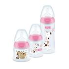 Kit 3 Mamadeiras Nuk Starter First Choice 90mL/150mL/300mL