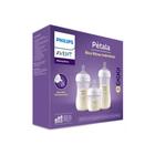 KIT 3 Mamadeiras Pétala Roxa 125/260/330ML - Avent - Phillips Avent