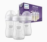 Kit 3 Mamadeiras Pétalas 3.0 Novo Bico Antivazamento Ritmo Individual Anti-cólica Philips Avent 125/260/330ml