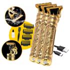 Kit 3 Maquininhas Barbeadores Dourado Acabamento - Relet