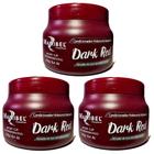 Kit 3 Máscara Matiza Dark Red/Vermelho Escuro 250g Mairibel