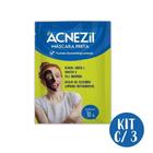 Kit 3 Máscara Preta Facial Acnezil Cravos Espinhas Sachê 8g