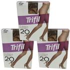 Kit 3 Meia Calça Fio 20 Natural Claro Grande - Trifil