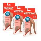 Kit 3 Meias Calças Original Ultra Pro de Média Compressão Kendall Sem ponteira 18-21mmhg