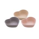 Kit 3 Mini Bowls Molheira Coração Bambu Cinza 8cm Lyor