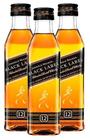 kit 3 Miniatura De Whisky Johnnie Walker Black label 50ml