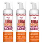 Kit 3 Mousse Criador De Cachos Juba Widi Care Super Definição Cabelos Cacheados 180ml