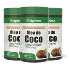 Kit 3 Óleo de Coco Extra Virgem 1000mg 60 Cápsulas Fitoprime