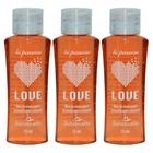 Kit 3 Óleo De Massagem Sensual Sensação Love Amarula 35ml