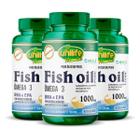 Kit 3 Óleo de Peixe Fish Oil Unilife 120 capsulas 1000mg