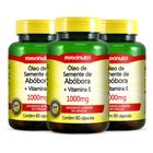 Kit 3 Óleo Semente de Abóbora + Vitamina E 60 Cáps Maxinutri
