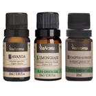 Kit 3 Óleos Essenciais Via Aroma 10ml - Lavanda - Lemongrass - Eucaliptus