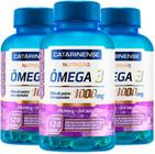Kit 3 Omega 3 1000 mg 120 Capsulas Catarinense Nutrição