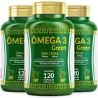 Kit 3 Omega 3 1000Mg 120 cápsulas Melhora O ficit Atenção