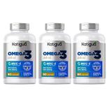 Kit 3 Omega 3 Fish Oil Meg - 3 Epa 540mg Dha 360mg 60 Cápsulas. - Katigua