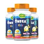 Kit 3 Ômega 3 Kids 500mg 60 Cápsulas EPA DHA Unilife Vitamins