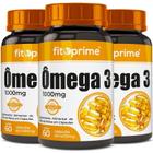 Kit 3 Ômega 3 Óleo De Peixe 1000Mg Com 60 Cápsulas Fitoprime