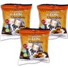 Kit 3 Pacotes de Bala de Caramelo de Leite com Chocolate Diet 100g - Hué