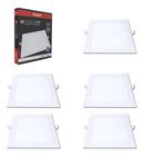 Kit 3 Painel Led 18w Embutir Quadrado 6500k Luz Branca Frio - Avant