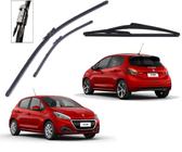 kit 3 Palheta Limpador Parabrisa Peugeot 208 Griffe Allure Active 2012 2013 2014 2015 2016 2017