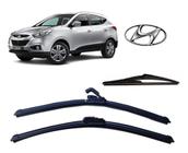 Kit 3 Palhetas Limpador de Parabrisa Dianteiro + Traseiro Hyundai IX35