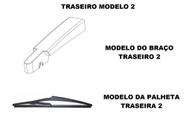 Kit 3 Palhetas Limpador De Parabrisa Dianteiro + Traseiro Renault Sandero 2015 em Diante