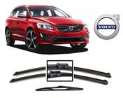 Kit 3 Palhetas Limpador Parabrisa Dianteiro + Traseiro Volvo XC60 2008 A 2017 - CINOY