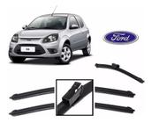 Kit 3 palhetas parabrisa ianteiras e traseira ford focus 2008 Ate 2012