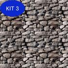 Kit 3 Papel De Parede Pedras Granitos Adesivo Sala Quarto Casal