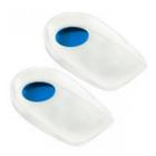 Kit 3 Pares - Calcanheira Silicone - Ponto Azul - Pequeno - Novax