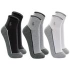 Kit 3 Pares De Meia Lupo Esportiva Feminino Masculino Modelo Cano Curto Tamanho Plus Size 37 ao 48