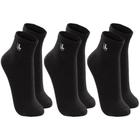 Kit 3 Pares De Meia Lupo Esportiva Feminino Masculino Modelo Cano Curto Tamanho Plus Size 37 ao 48