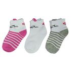 Kit 3 Pares De Meias Feminina Infantil Molekinha