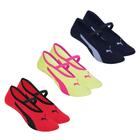 Kit 3 Pares De Meias Puma Sapatilha Pilates Feminina