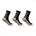 Kit 3 Pares Meia Antiderrapante Futebol Cano Médio Esportiva - Red Place Kit 3 Pares Meia Antiderrapante Futebol Cano Médio Esportiva - Red Place