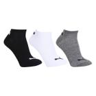 Kit 3 pares meia puma cano curto masculino tamanho 39 ao 43