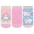 kit 3 Pares Meia Soquete Recém Nascido Estampado Menino Menina N. 13 ao 16 - Cia da Meia