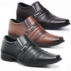 Kit 3 Pares Sapato Social Masculino Moderno Elegante