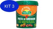 Kit 3 Pasta De Amendoim De Açúcar De Coco E Sal Do Himalaia 450G