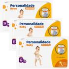 KIT 3 PCT Fralda Descartável Personalidade Baby Shortinho - todos tamanhos