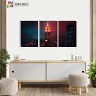 Kit 3 Peças 40x60 Quadros Decorativos Arranha Céu Nova York