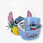 Kit 3 Peças Bowl, Caneca e Prato Stitch Disney - Zonacriativa