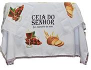 Kit 3 Peças De Toalhas De Decoração Para Santa Ceia Branca